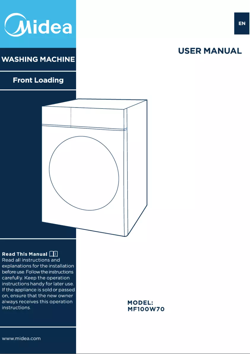 Page n°1 - Manuel utilisateur Midea MF100W70