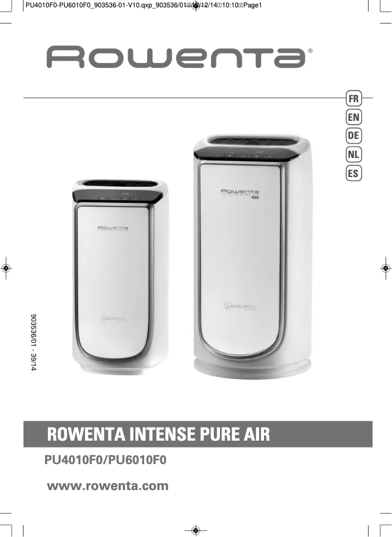 Image de la première page du manuel de l'appareil PU6010F0