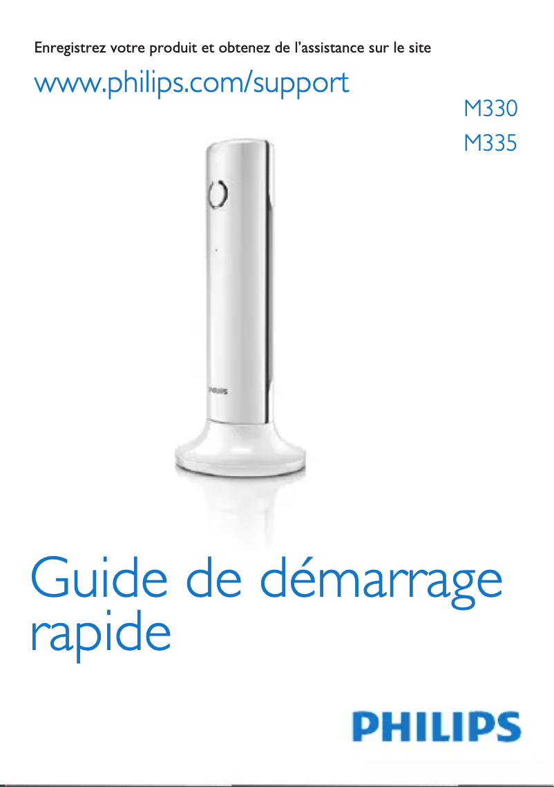 Page n°1 - Guide de démarrage rapide Philips Linea M330