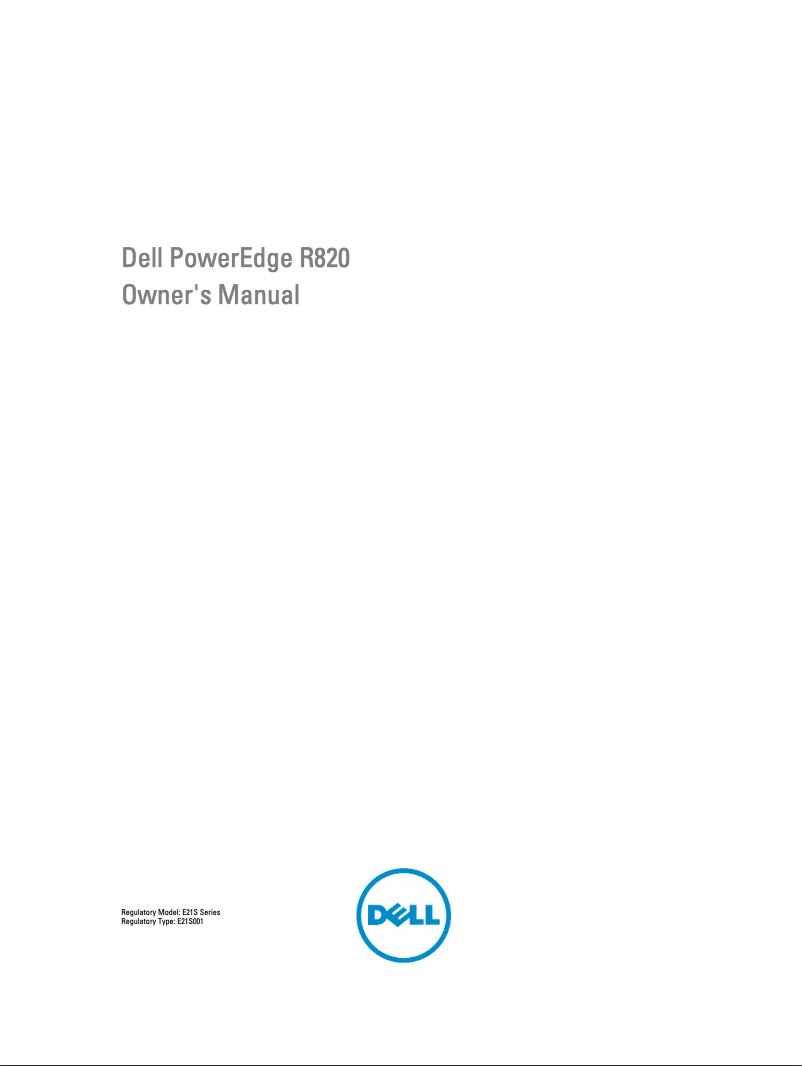 Page n°1 - Manuel utilisateur Dell PowerEdge R820