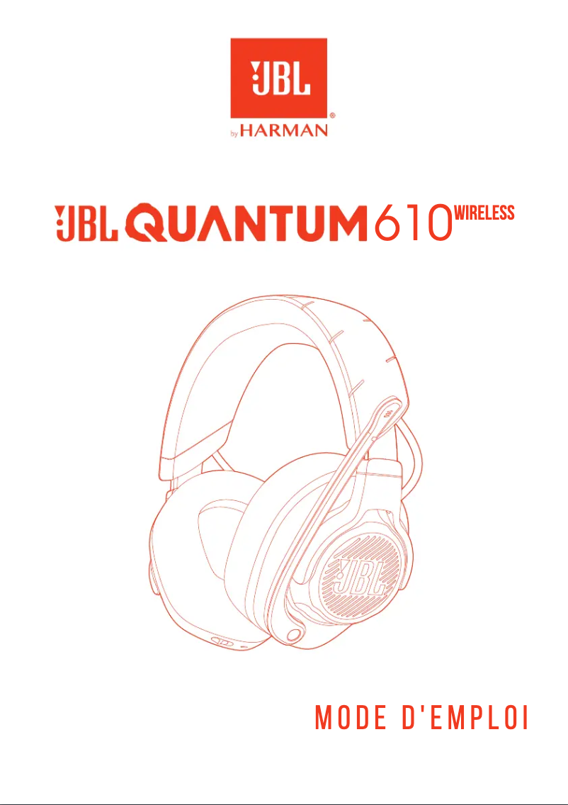 Page 1 de la notice Manuel utilisateur JBL Quantum 610 Wireless