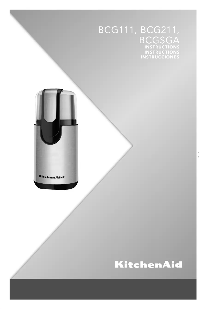 Page 1 de la notice Manuel utilisateur KitchenAid BCG111ER