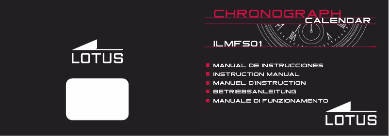 Page 1 de la notice Manuel utilisateur Lotus 15268