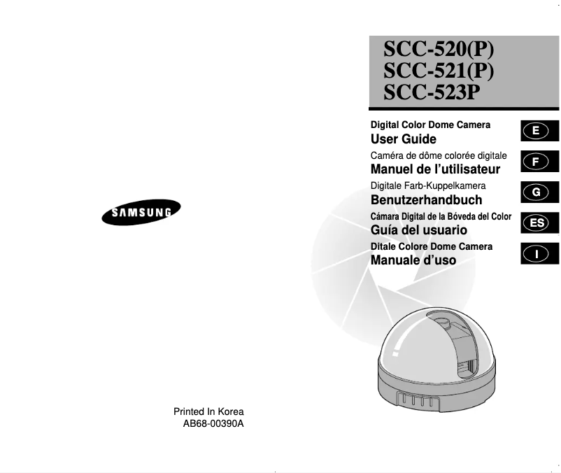 Image de la première page du manuel de l'appareil SCC-521P