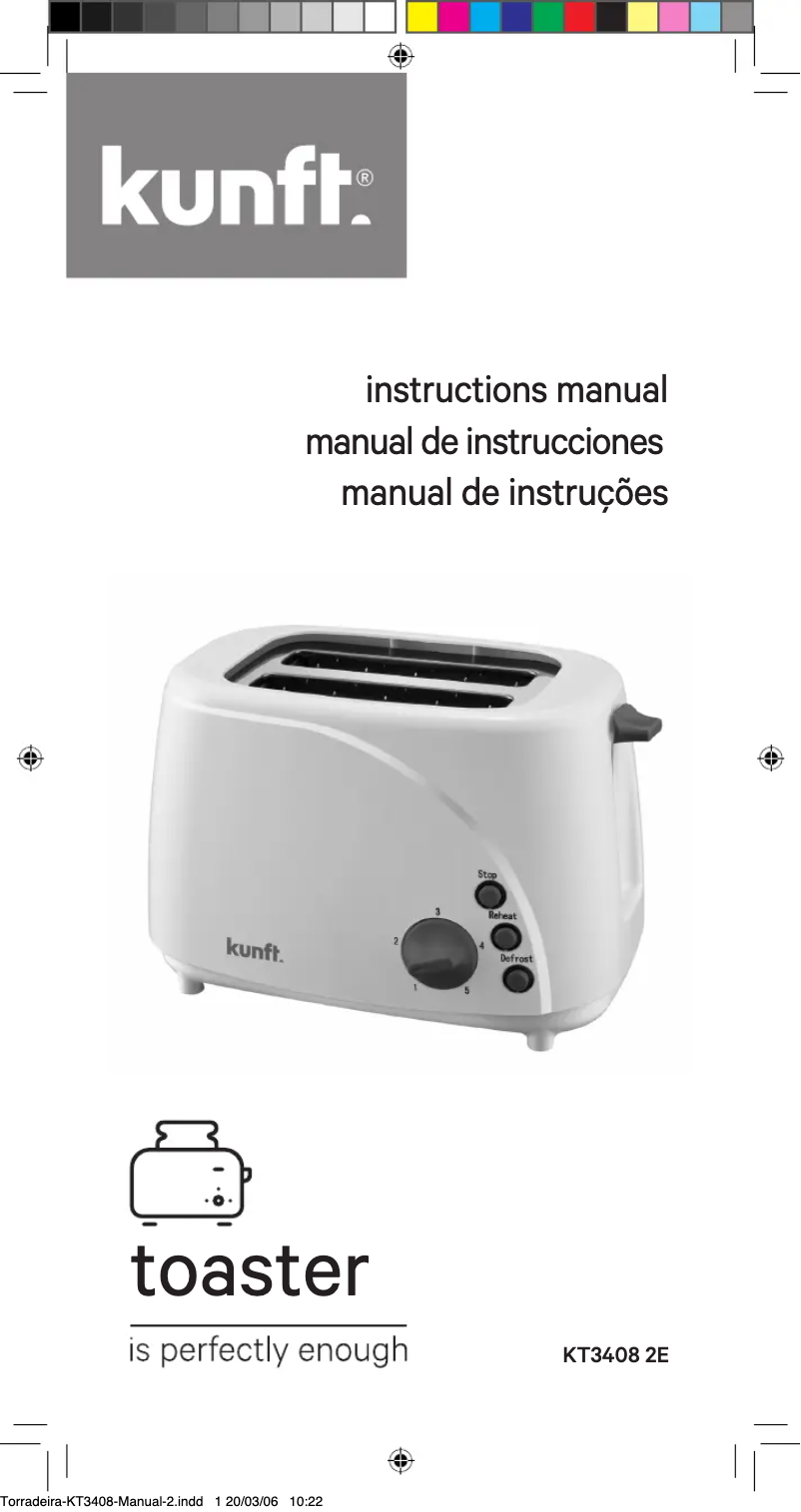Page n°1 - Manuel utilisateur Kunft KT3408 2E