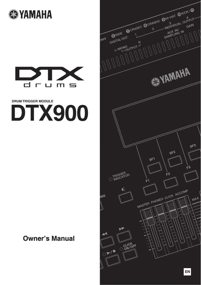 Page n°1 - Manuel utilisateur Yamaha DTX900
