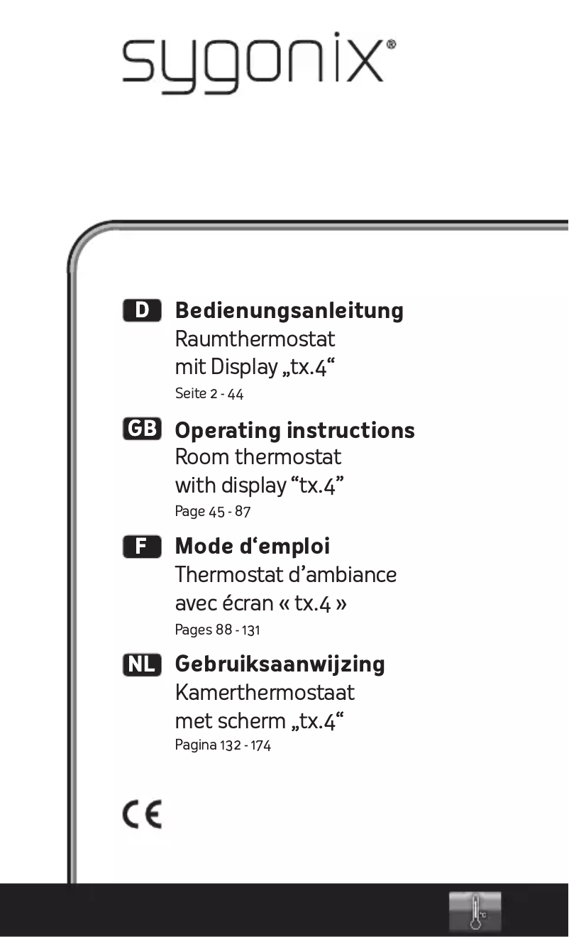 Page 1 de la notice Manuel utilisateur Sygonix tx.4