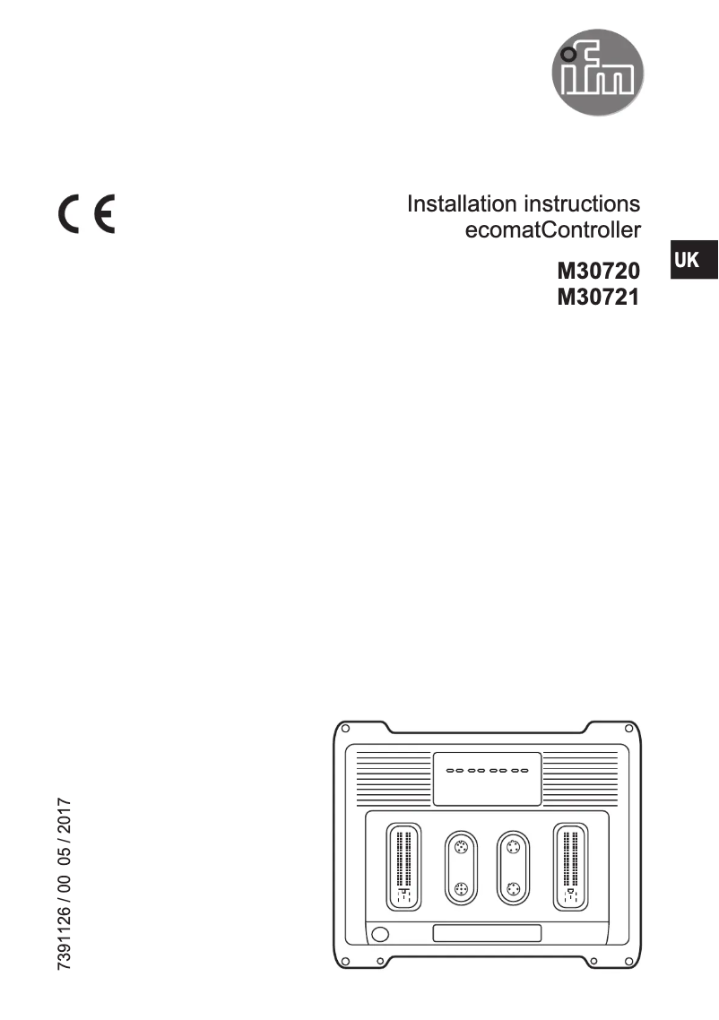 Page n°1 - Manuel utilisateur IFM M30721