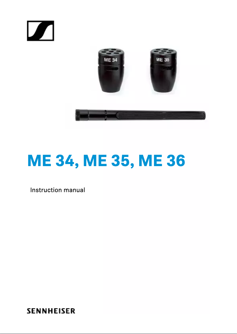 Page n°1 - Manuel utilisateur Sennheiser ME35