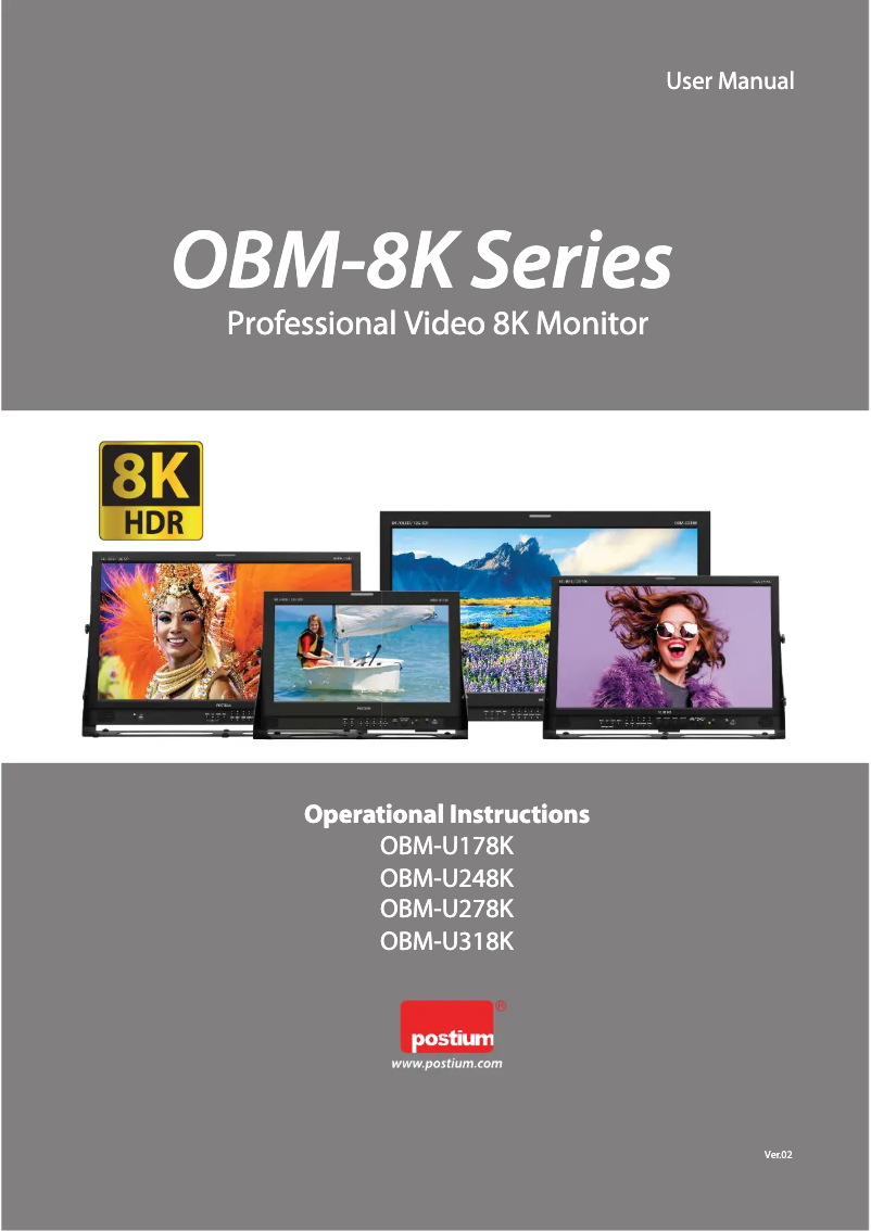 Image de la première page du manuel de l'appareil OBM-U318K