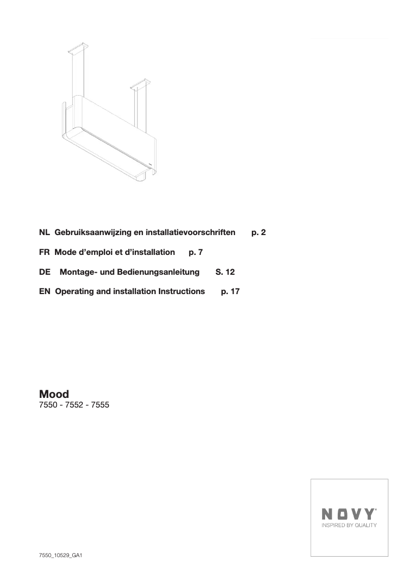 Image de la première page du manuel de l'appareil 7555