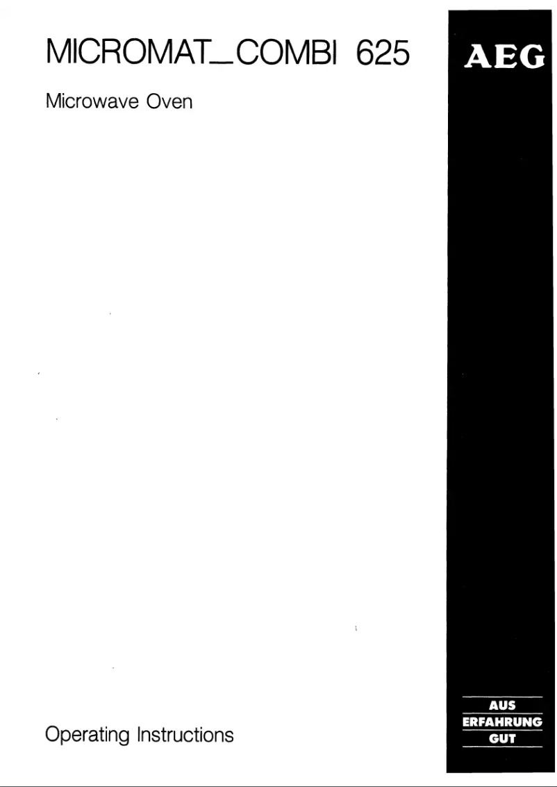 Página 1 del manual Manual de usuario AEG MCC625-D