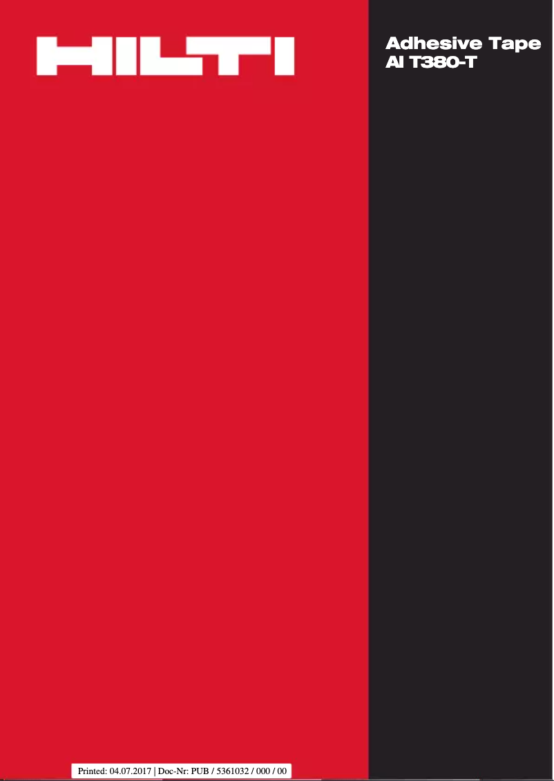 Image de la première page du manuel de l'appareil AI T380-T