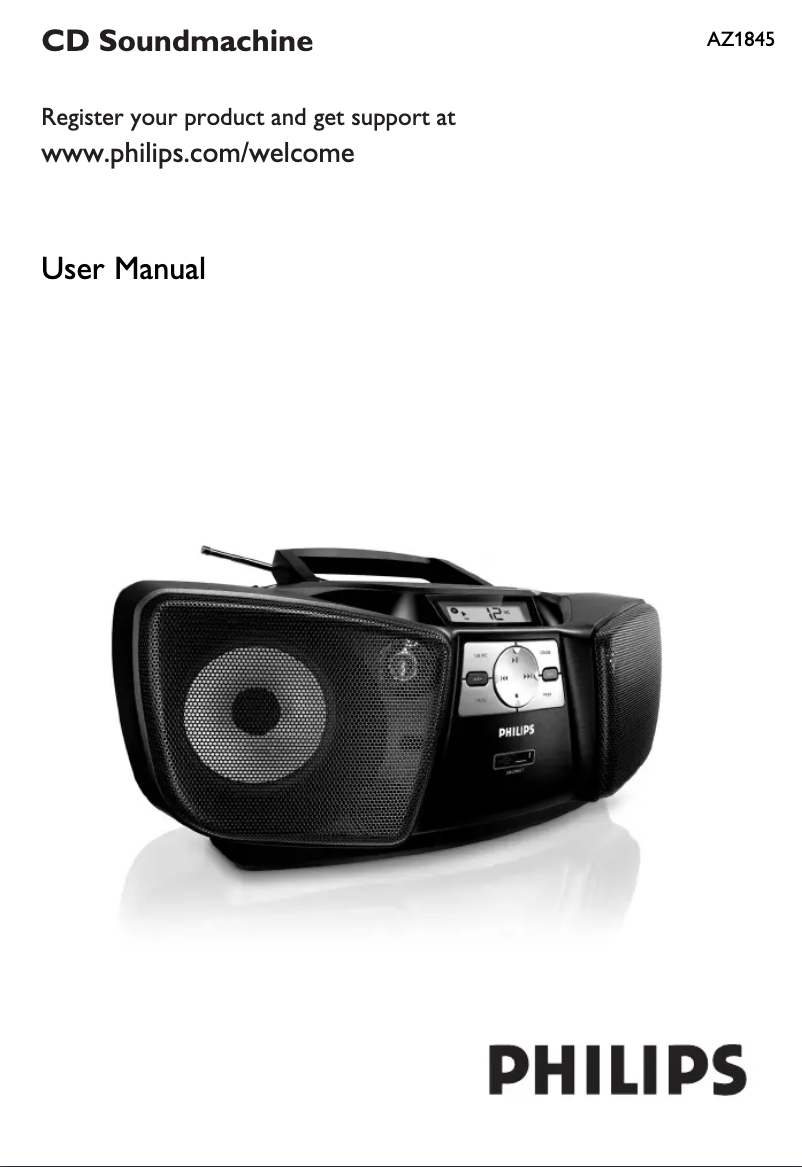 Página 1 del manual Manual de instrucciones Philips AZ1845