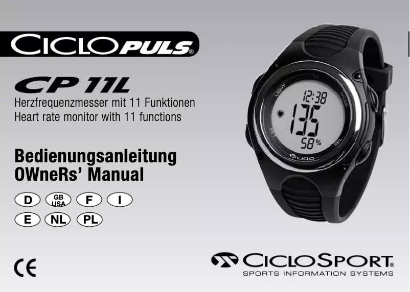 Page 1 de la notice Manuel utilisateur Ciclo CP 11L Puls