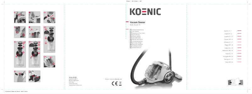 Page 1 de la notice Manuel utilisateur Koenic KVC 3122 A