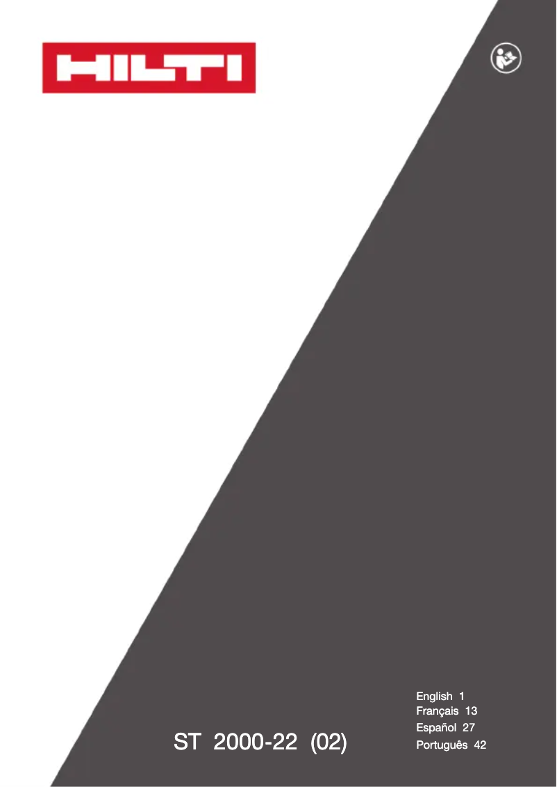 Image de la première page du manuel de l'appareil ST 2000-22