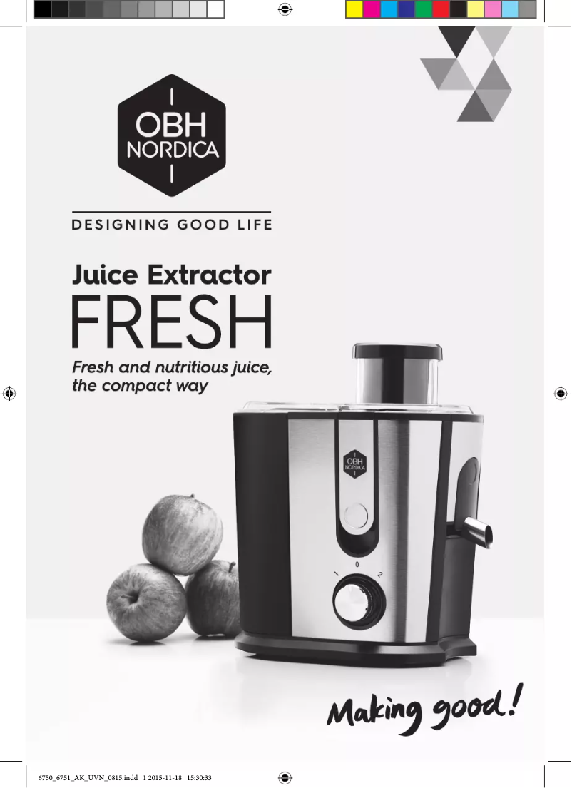 Página 1 del manual Manual de usuario OBH Nordica Fresh 6750