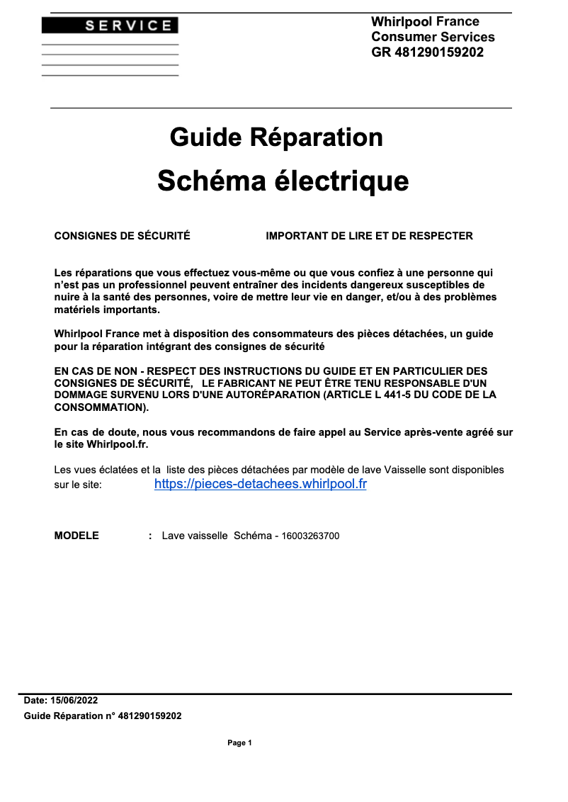 Image de la première page du manuel de l'appareil RBC 3C24 A X