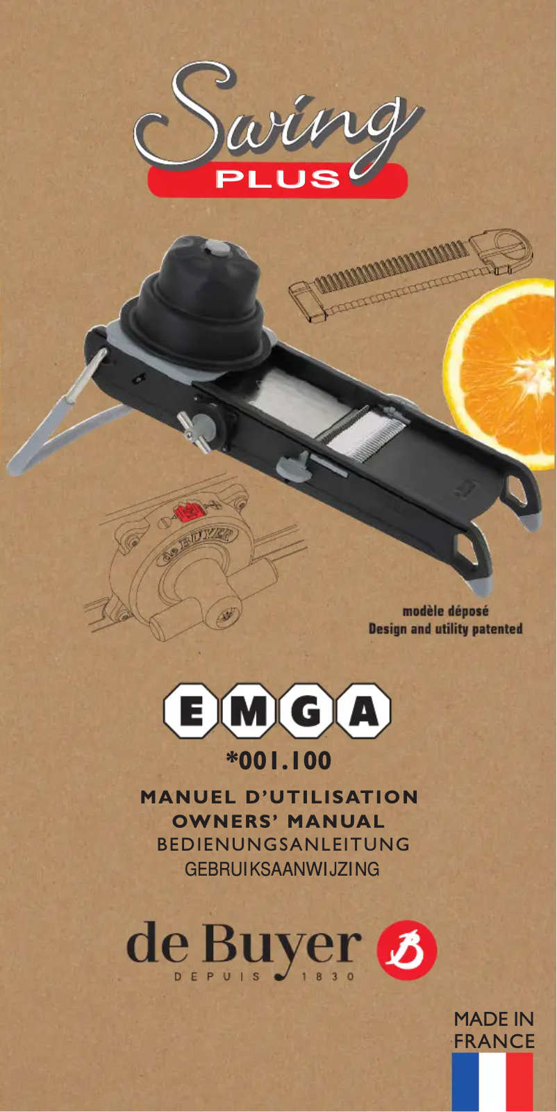 Page 1 de la notice Manuel utilisateur de Buyer Swing Plus 001100