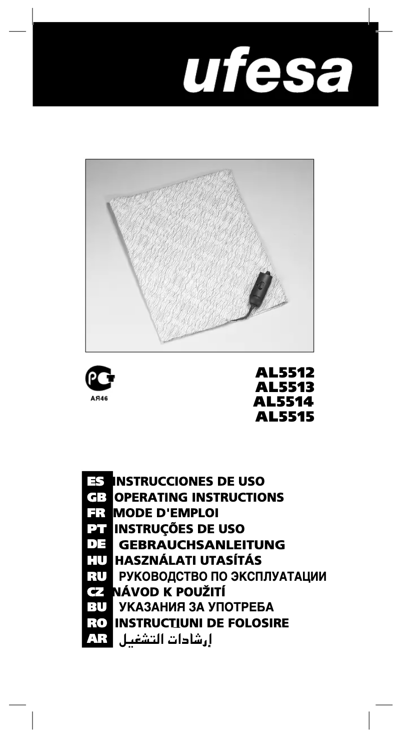 Page 1 de la notice Manuel utilisateur Ufesa AL5513