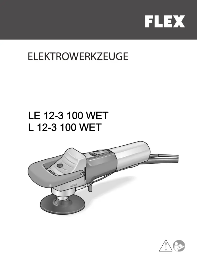 Page 1 de la notice Manuel utilisateur Flex L 12-3 100 WET