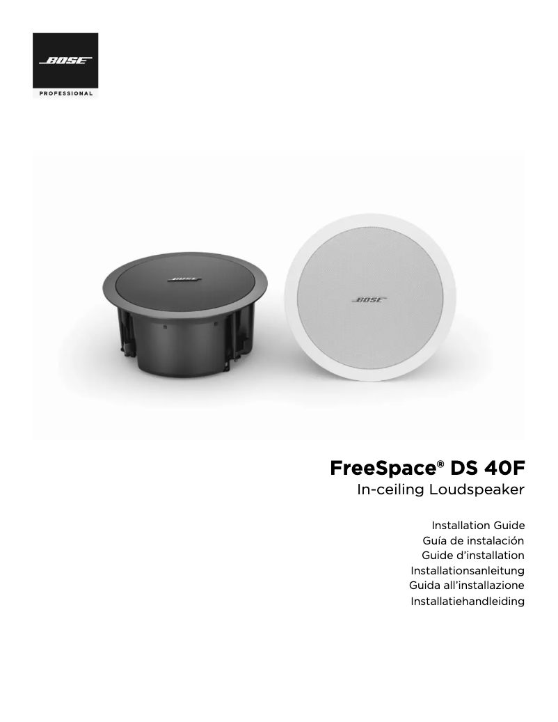 Image de la première page du manuel de l'appareil FreeSpace DS 40F