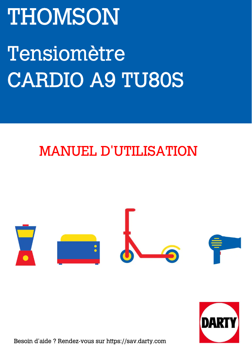 Page 1 de la notice Manuel utilisateur Thomson Cardio A9