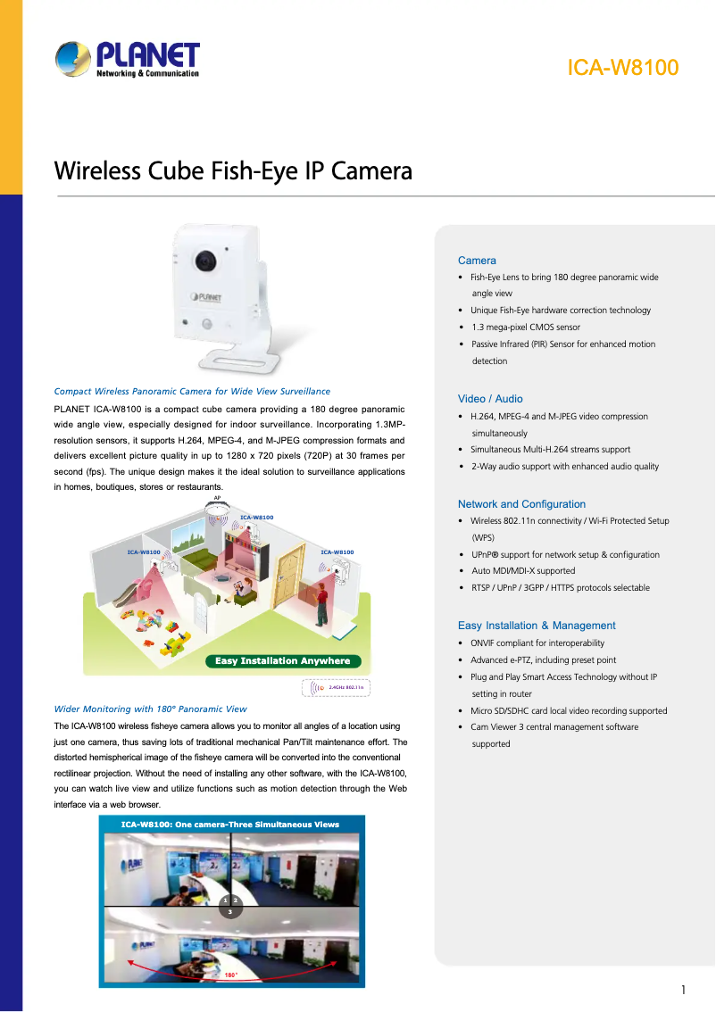 Image de la première page du manuel de l'appareil ICA-W8100