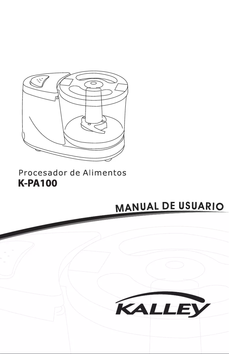 Page n°1 - Manuel utilisateur Kalley K-PA100