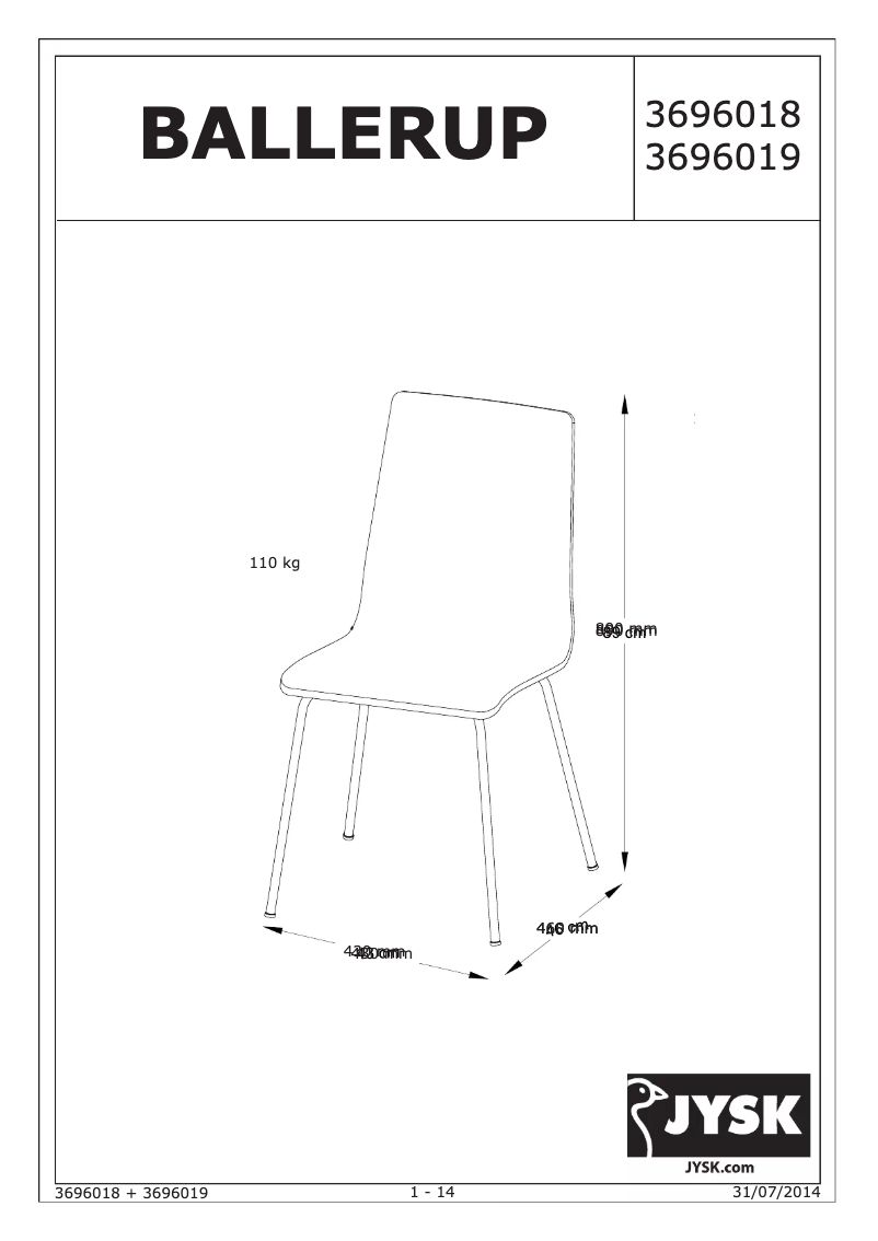 Página 1 del manual Manual de usuario JYSK Ballerup