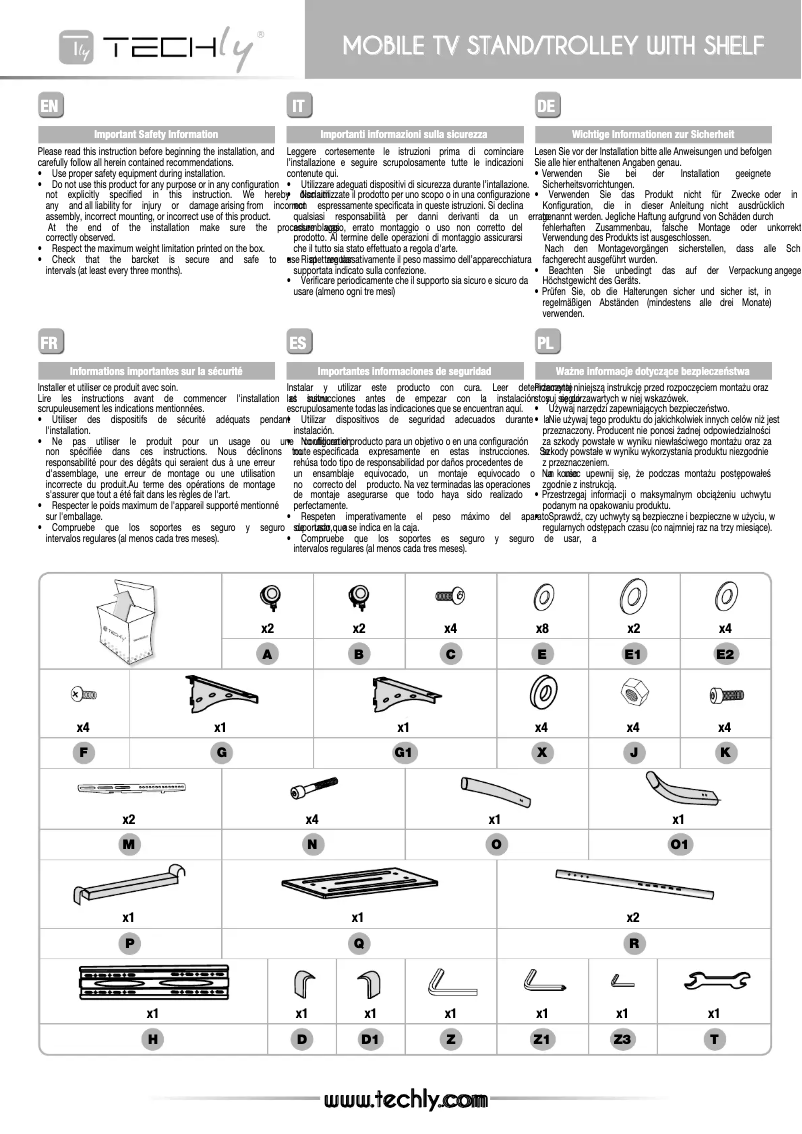 Page n°1 - Manuel utilisateur Techly ICA-TR23