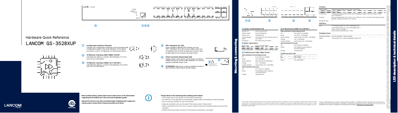 Página 1 del manual Manual de usuario Lancom GS-3528XUP