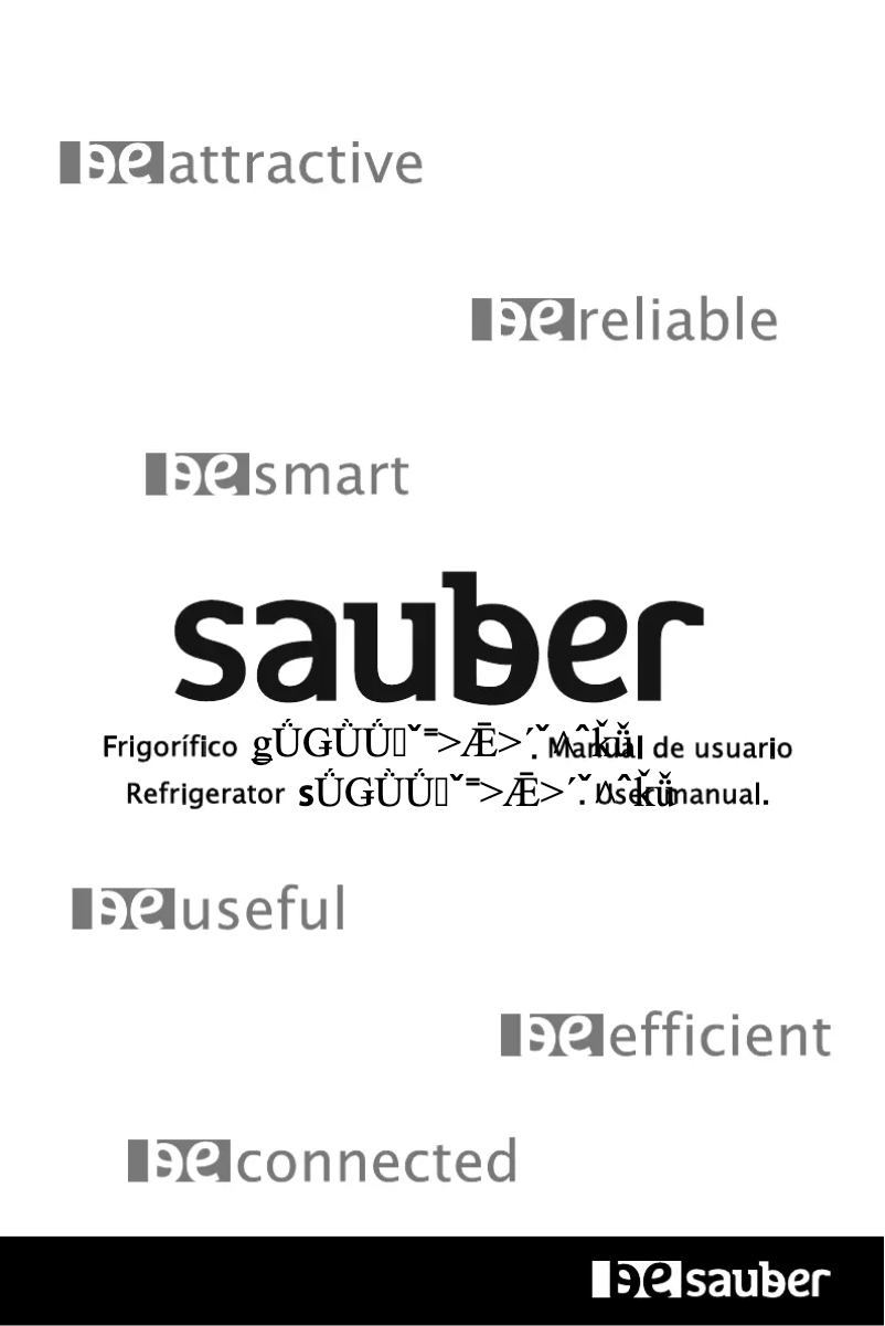 Page 1 de la notice Manuel utilisateur Sauber SERIE 5-1P18524WH