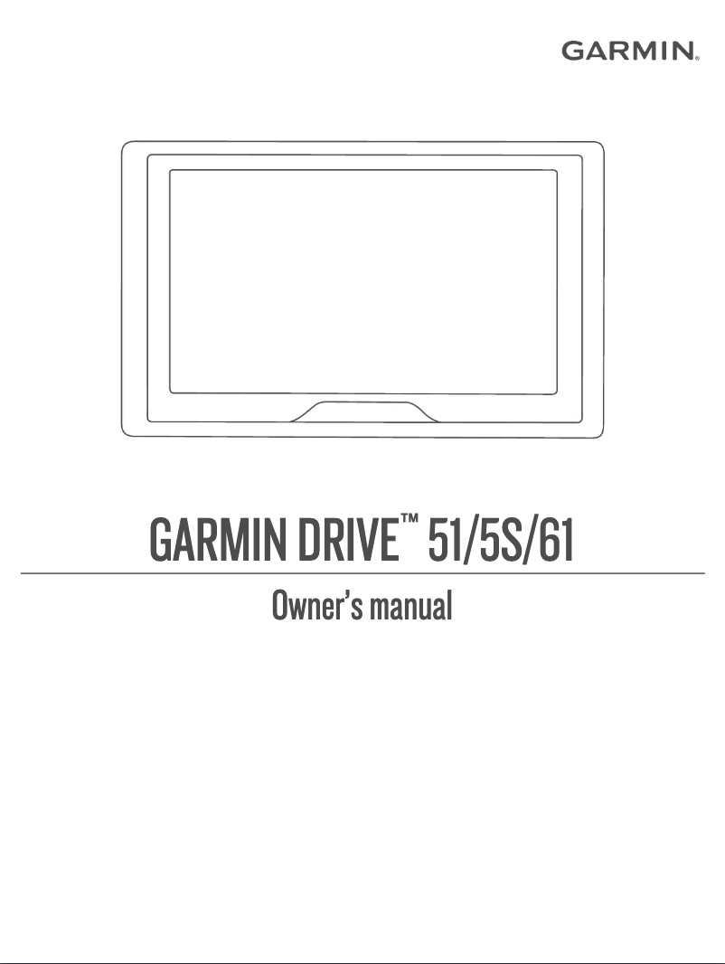 Page 1 of the manual User Manual Garmin Drive 51 LMT-S