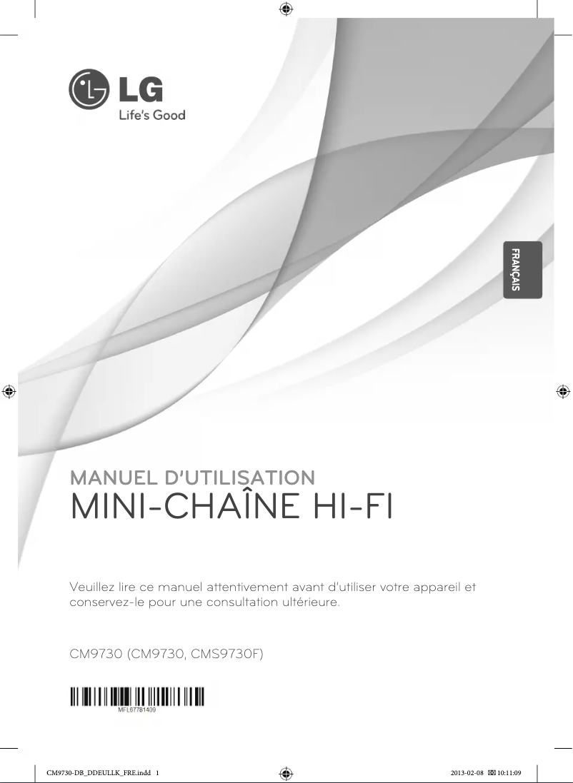 Imagen de la primera página del manual del dispositivo CM9730