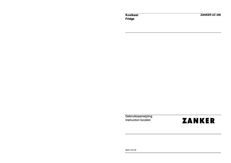 Page n°1 - Manuel utilisateur Zanker USD 251