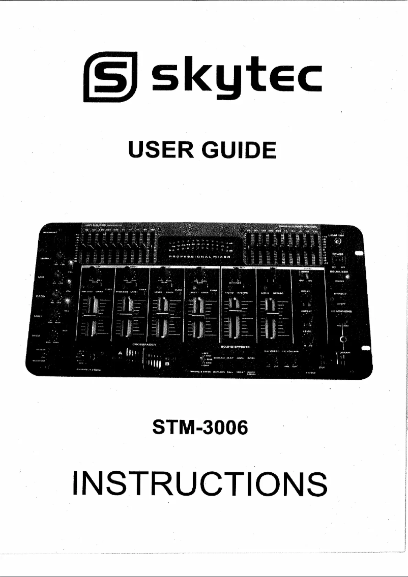 Page 1 de la notice Manuel utilisateur Skytec STM-3006 172.724