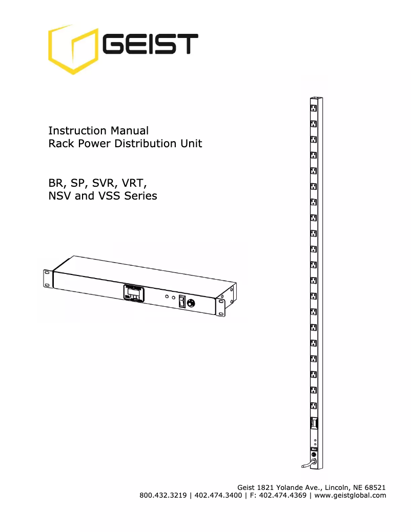 Page 1 de la notice Manuel utilisateur Geist BR120-1526TL