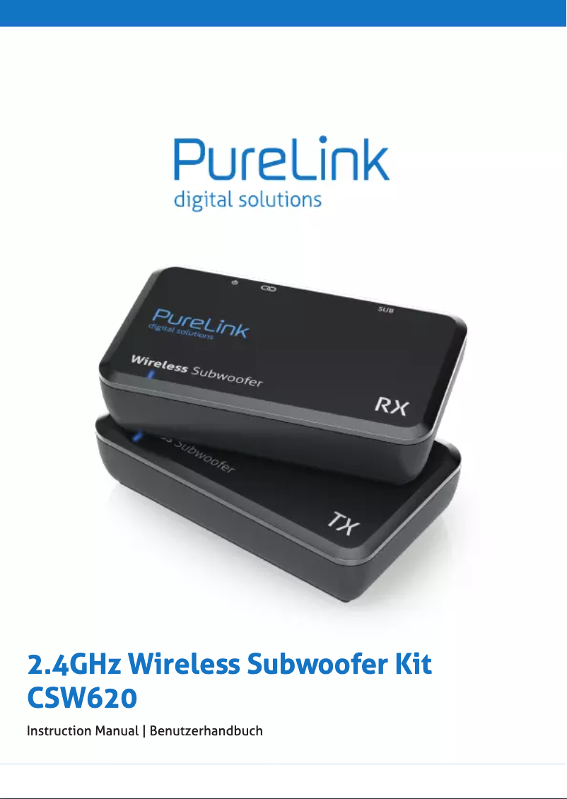 Page 1 de la notice Manuel utilisateur PureLink CSW620