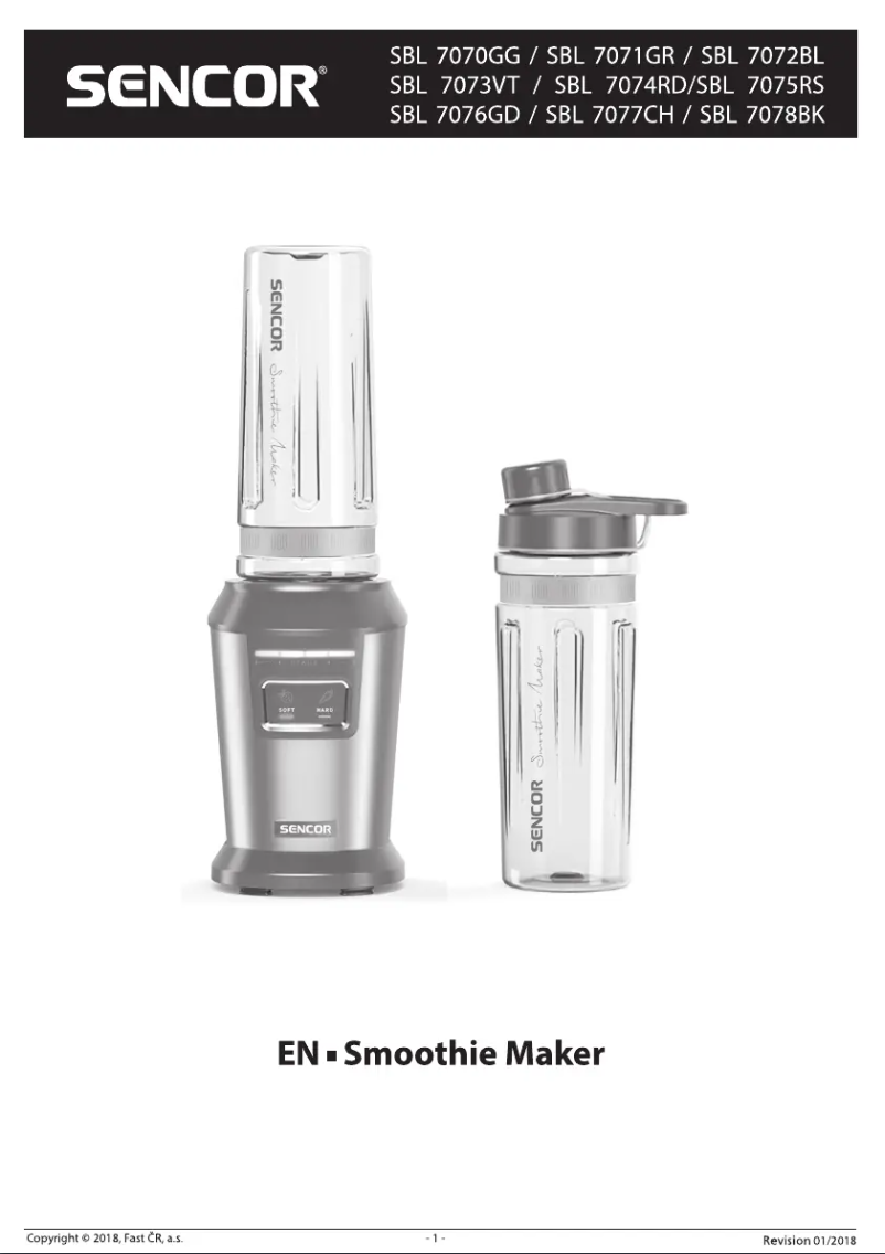 Page n°1 - Manuel utilisateur Sencor SBL 7078BK