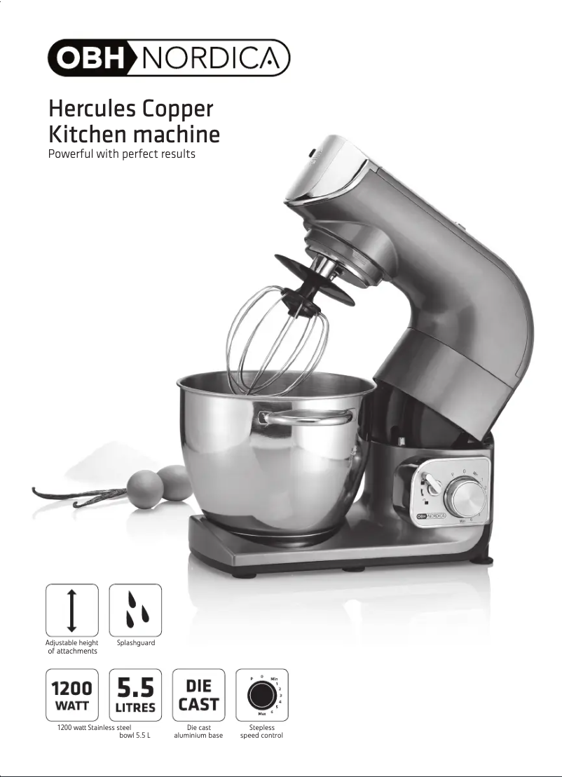 Página 1 del manual Manual de usuario OBH Nordica 6693 Herculas