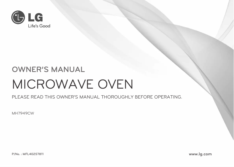 Image de la première page du manuel de l'appareil MH7949CW