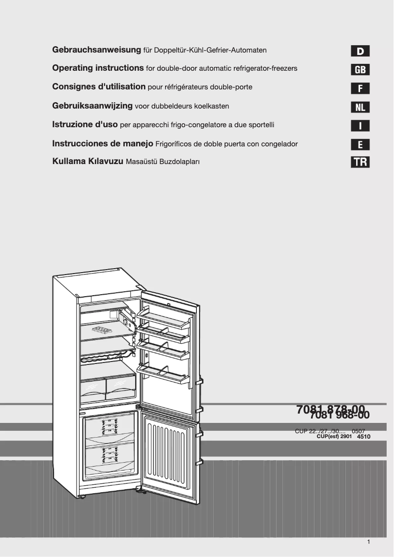 Image de la première page du manuel de l'appareil CUP2901