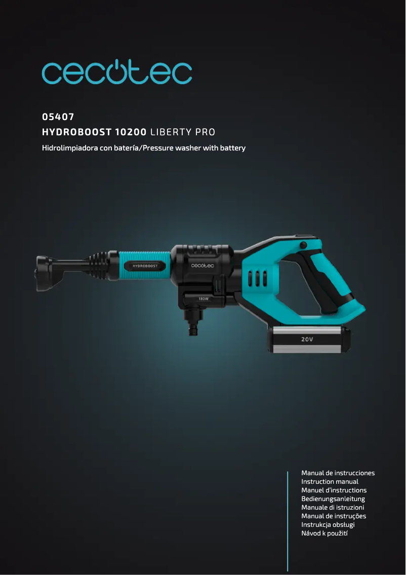 Image de la première page du manuel de l'appareil Hydroboost 10200 Liberty Pro