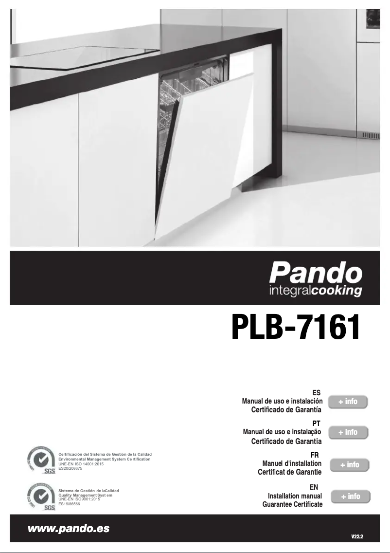 Page n°1 - Manuel utilisateur Pando PLB-7161