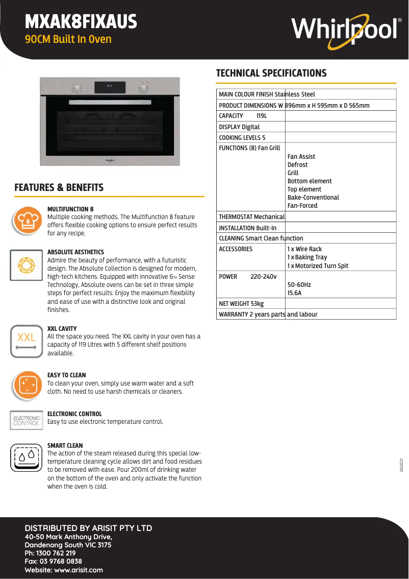 Imagen de la primera página del manual del dispositivo MXAK8FIXAUS
