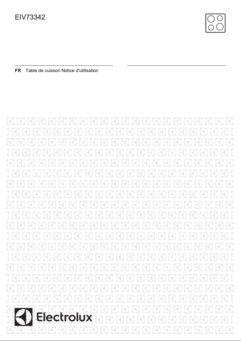 Page n°1 - Manuel utilisateur Electrolux EIV73342