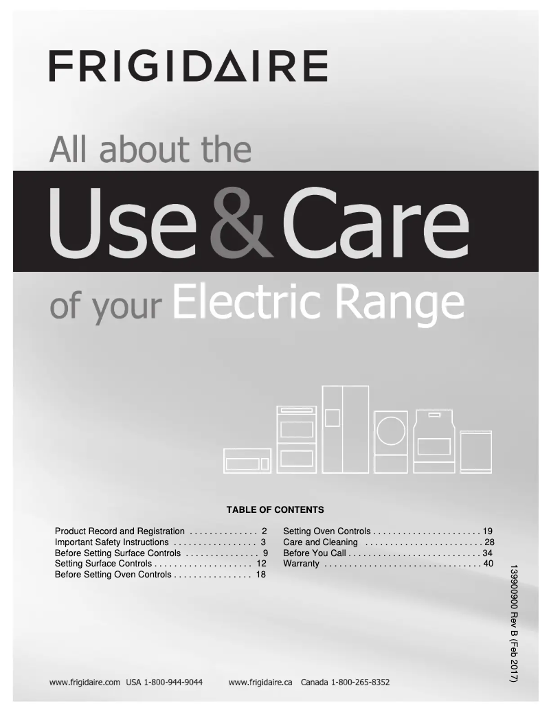 Page n°1 - Manuel utilisateur Frigidaire FFED3025PB