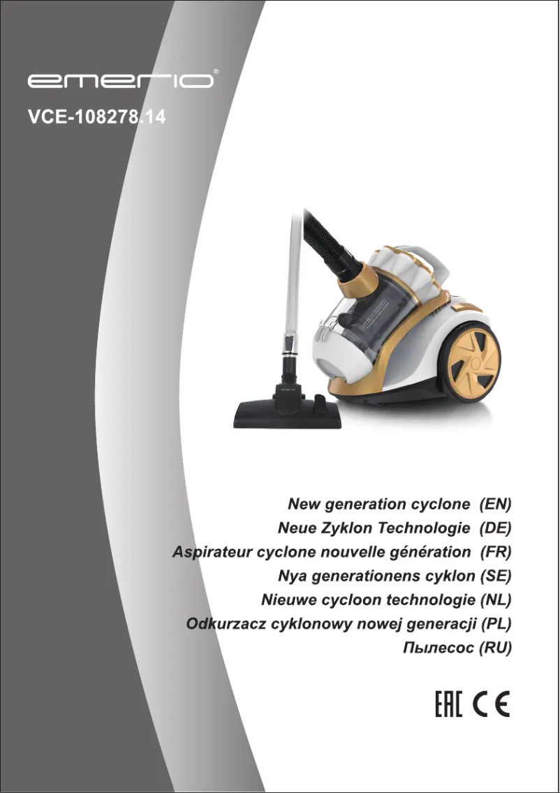 Página 1 del manual Manual de usuario Emerio VCE-108278.14